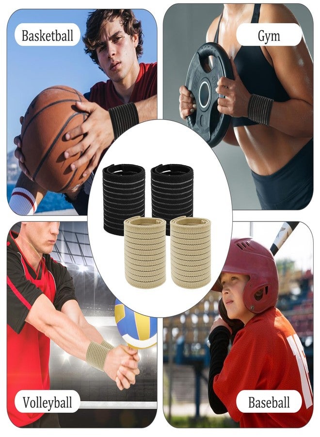 Wanmu 8Pcs Elastic Wrist Support Band, Wrap Breathable Wrist Brace, Adjustable Wrist Strap, Hand Brace Wraps Breathable Wristband for Relieves Wrist Pain Arthritis Tendonitis Sports Use - Image 5