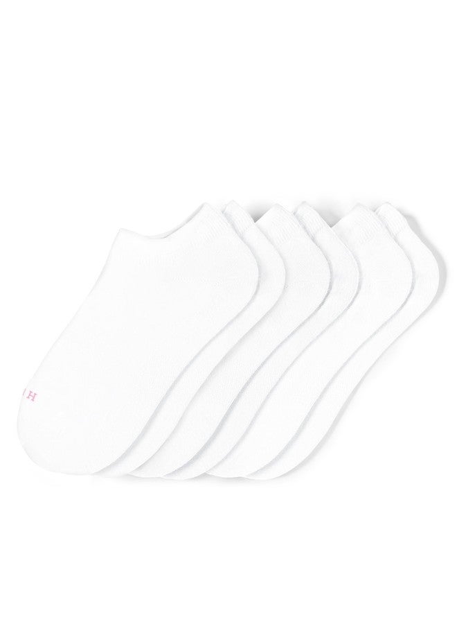 HUE بطانة داخلية منخفضة القطع من HUE للنساء، مثالية للأحذية الرياضية، عبوة من 3 أزواج، لون أبيض، مقاس واحد - Image 2