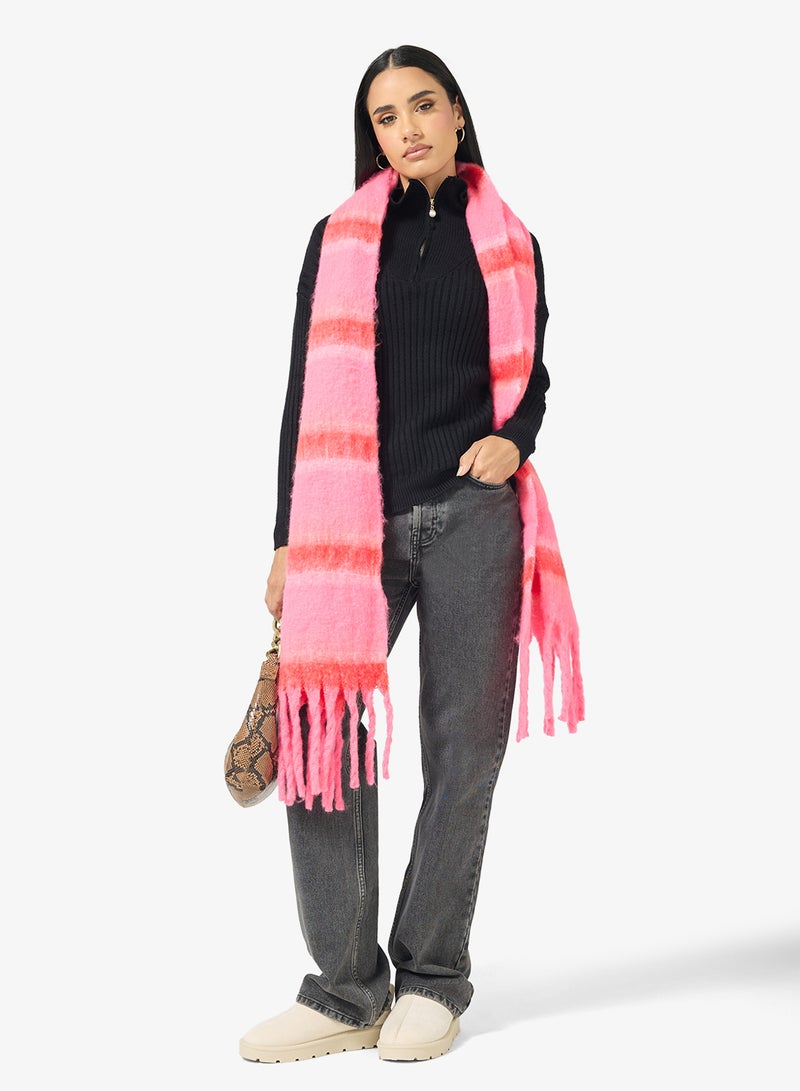 جينجر سترة مضلعة بسحاب نصفي - Image 4