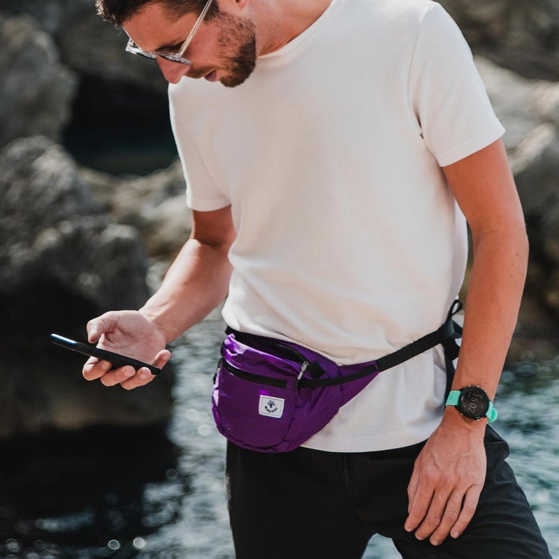 4Monster Hiking Waist Packs Portable,Water Resistant Fanny Bag with Adjustable Strap,Lightweight Crossbody Chest Bag Slim Bag - Image 5