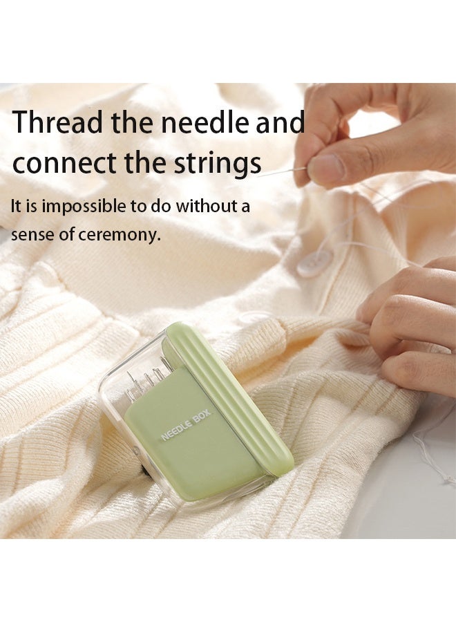 Portable Travel Magnetic Sewing Needles Case,Include 10PCS 5 Size Sewing Sharp Needles,Magnetic Needle Holder,Super Magnetic Mini Needle Storage Box for Hand Sewing Art Crafts(Beige) - Image 5
