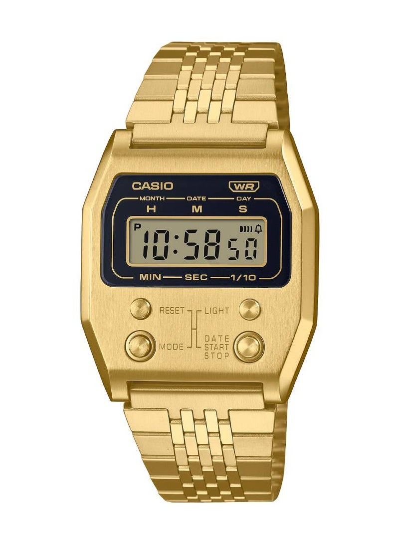 CASIO Vintage Digital Stainless Steel Unisex Watch A1100G-1DF - Image 1