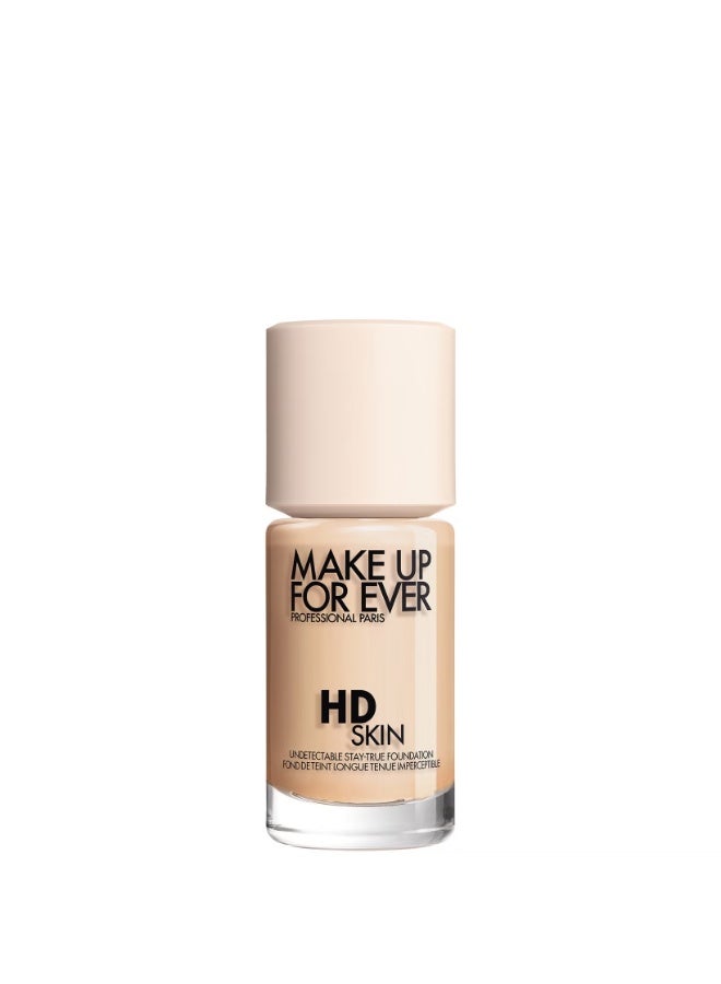 MAKE UP FOR EVER HD Skin Hydra Glow Foundation 1Y04 Warm Alabaster 30ml – Lightweight Hydrating Glow Foundation for Natural Radiant Skin Finish - Image 1