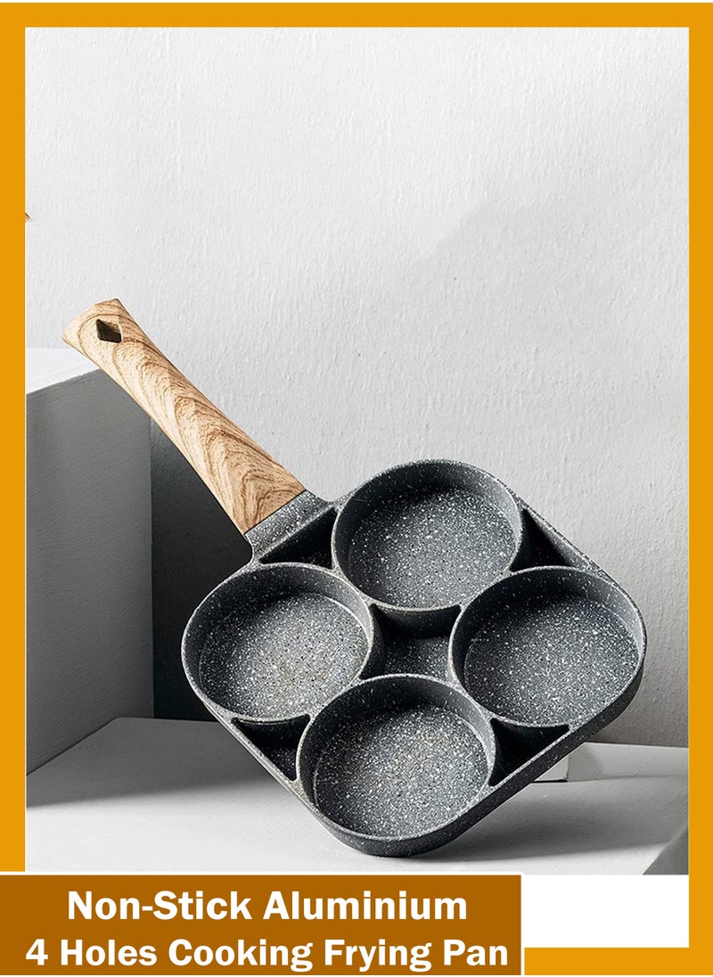 Toshionics - Nonstick Aluminum Anti Scalding Handle Skillet Unique Shaped Breakfast Cooking Frying Pan for Cooking Pancakes Eggs Poacher Saucepan for Gas Induction Cooktops - Image 1
