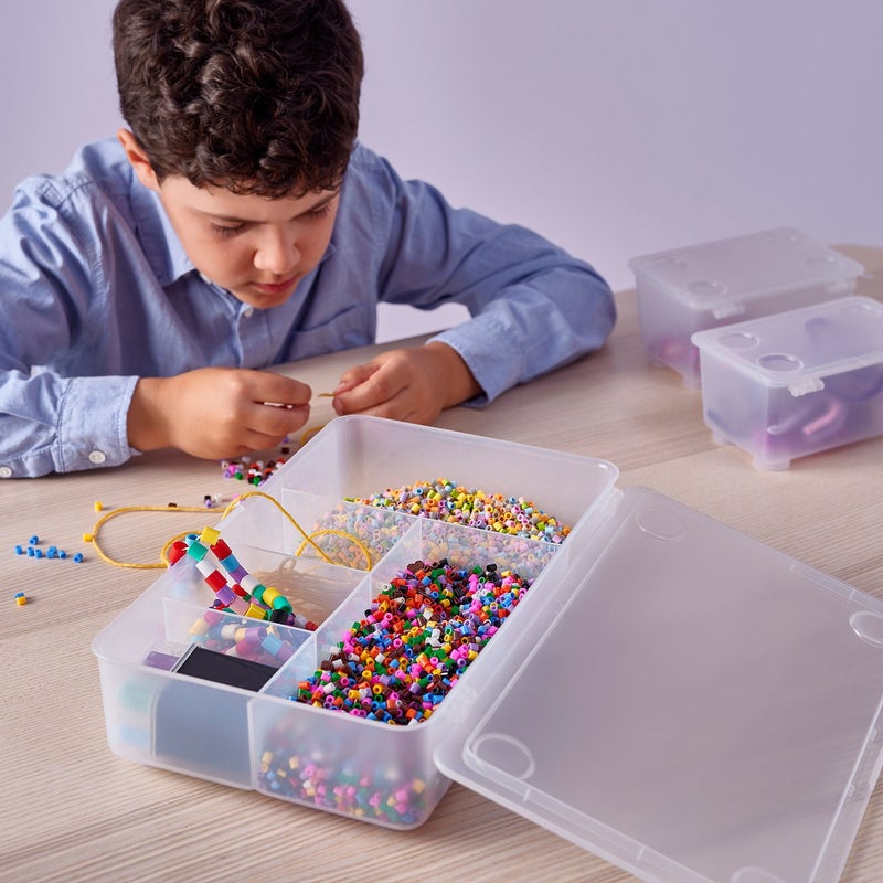 Baitique Stackable Storage Box with Lid, Transparent, 34x21 cm - Image 3