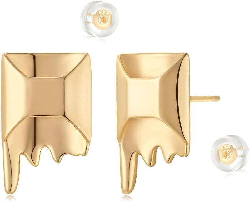 MYEARS Women Earrings Gold Stud 14K Small Simple Hypoallergenic Everyday Jewelry - Image 1