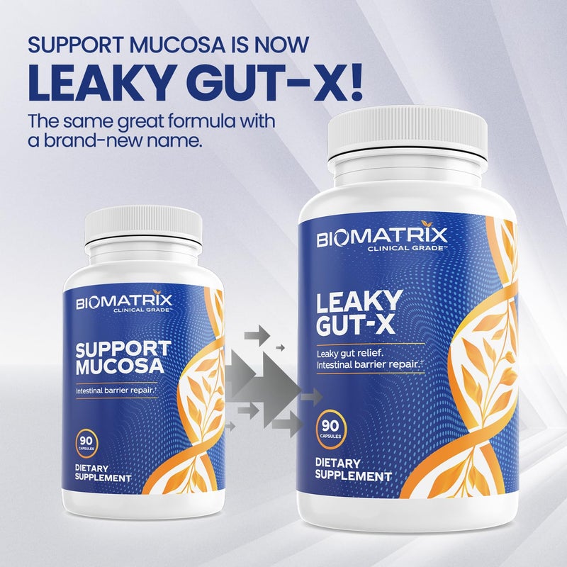 BioMatrix Intestinal Repair Supplement with Glutamine and Herbs for Leaky Gut, Prebiotic Support, Relief from Bloating, Gas, Constipation | SIBO | Veggie Caps | 60-Day Supply – Leaky Gut-X - Image 2