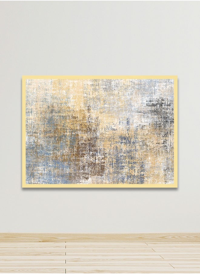 Marktna - Canvas Wall Art For Wall Decoration Abstract Design With A Hollow Golden Frame Size 120x80cm One Piece - Image 1