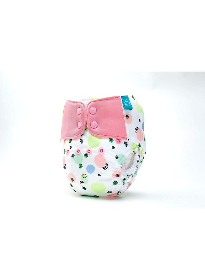 Bumberry Baby Cloth Diaper Waterproof Reusable Adjustable Pocket Diaper 2.0 With Leg Gusset Wet Free Lining & 2 Extra Long Cotton Inserts(6 36 Months Fruityline) - Image 4