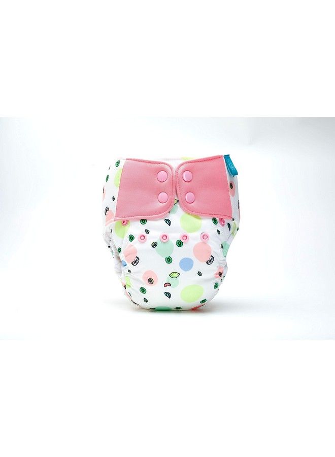 Bumberry Baby Cloth Diaper Waterproof Reusable Adjustable Pocket Diaper 2.0 With Leg Gusset Wet Free Lining & 2 Extra Long Cotton Inserts(6 36 Months Fruityline) - Image 3