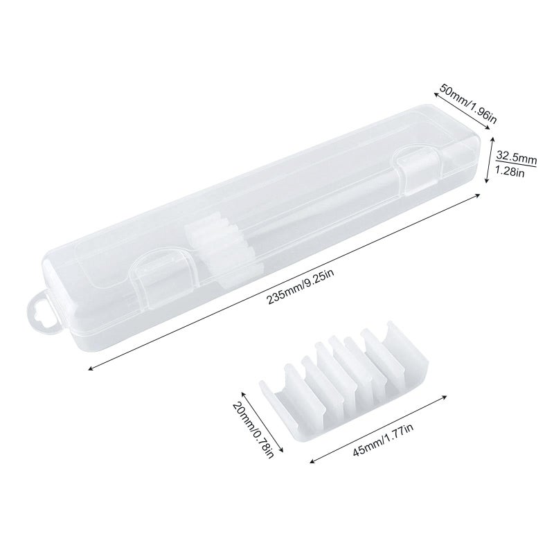 OriGlam Transparent Tableware Storage Case, Portable Flatware Utensil Box, Clear Cutlery Organziers Container for Spoon Fork Chopsticks for Travel Camping Picnic (B) - Image 5