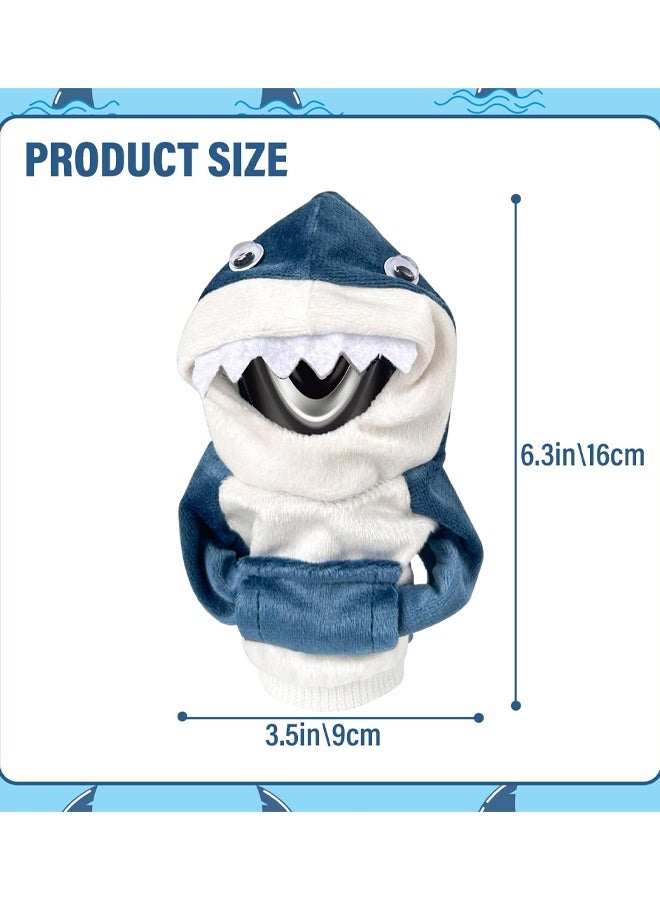 هودي Shark Gear Shift - سهل التركيب والإزالة، هوديي شيفتر رائع لمعظم محولات السيارات، هوديي من القماش الناعم بمقبض التحول للإكسسوارات الداخلية العالمية للسيارات - Image 2