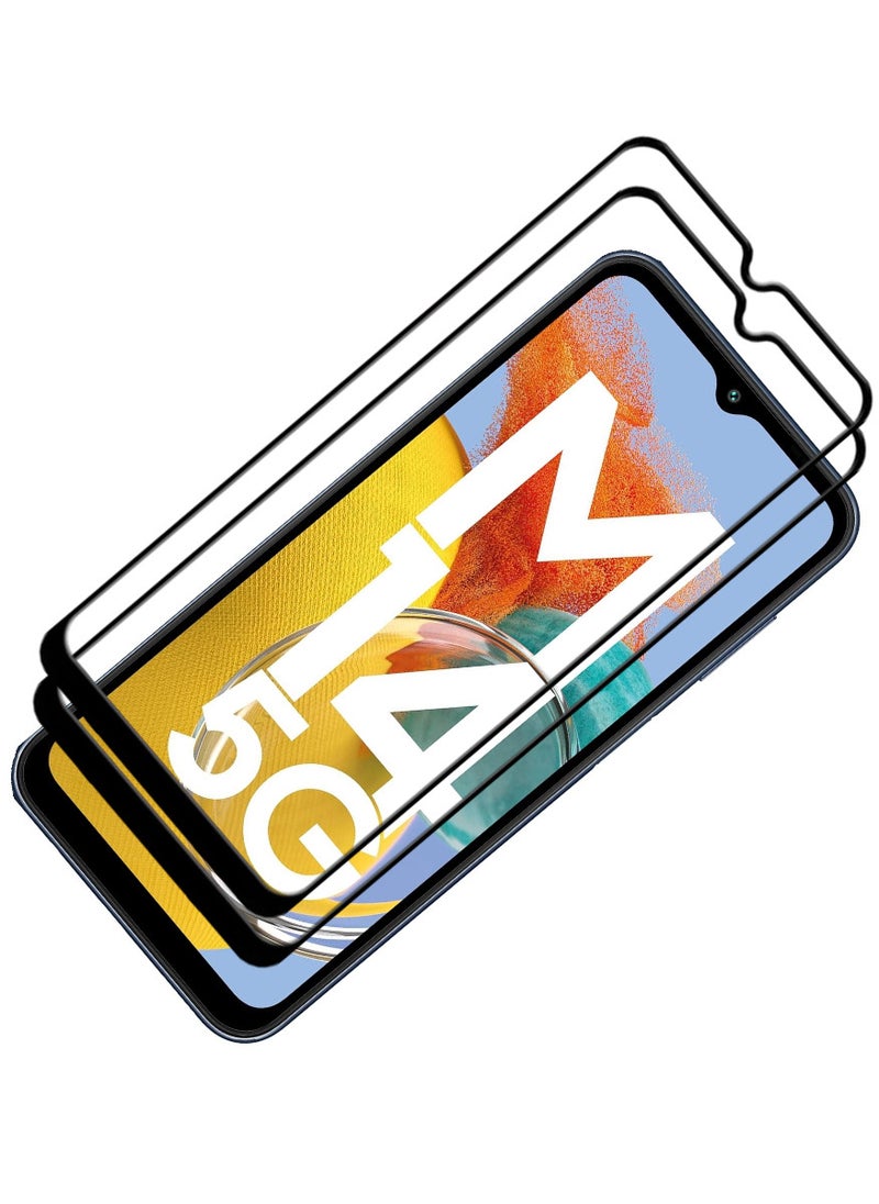 ACLIX 2 Pieces Antistatic ESD Dustproof Premium Quality High Definition Tempered Glass Screen Protector Designed For Samsung Galaxy M14 - Image 1
