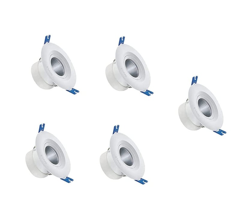 OPPLE US LED Spot Light Round Panel Deep Junction Conceal Box Down Lights 4Watt Cool White 6000K Pack of 5 - Image 1