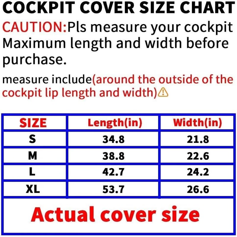 Chuanke Store Kayak Cockpit Cover UV60+ 420D Oxford Adjustable Canoe Dust-Proof and Waterproof Seat Cover - Image 2
