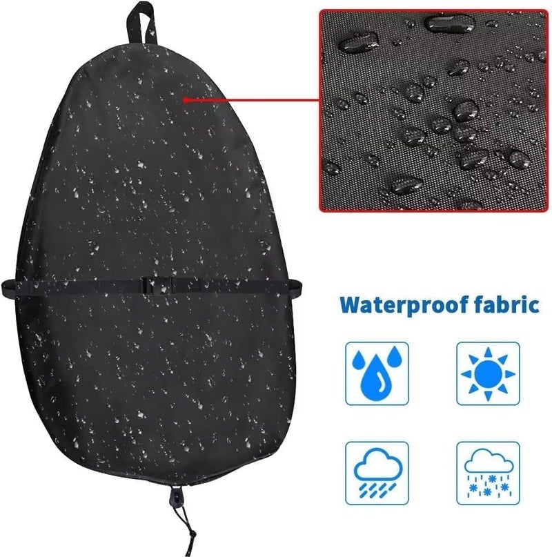 Chuanke Store Kayak Cockpit Cover UV60+ 420D Oxford Adjustable Canoe Dust-Proof and Waterproof Seat Cover - Image 3