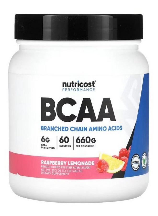 Nutricost - Performance Bcaa Raspberry Lemonade 1.5 Lb 660 G - Image 1