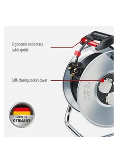 KISTENMACHER Kistenmacher Brennenstuhl Cable Reel 25M 3 Sockets 3120W  Metal Drum  - Image 3
