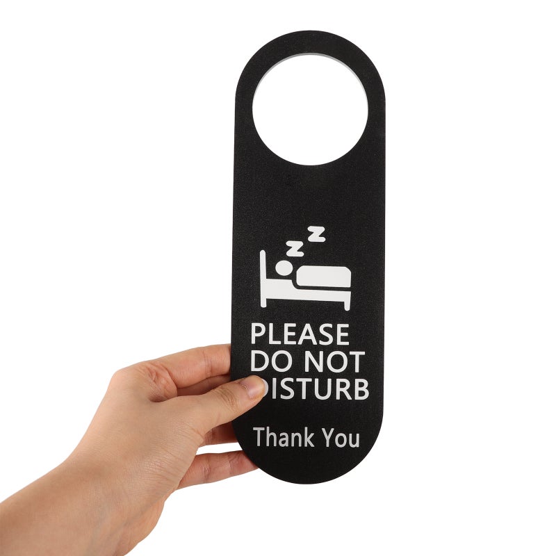 2pcs Do Not Disturb Door Sign Hanger Hotel Door Knob Hanger Sign Double Sided Door - Image 2