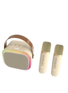 Speaker with  Microphone Wireless Bluetooth Karaoke Machine 15W with Ultra Clear HD Sound with DSP Echo Cut for Adults and Kids Home Parties  BL-402