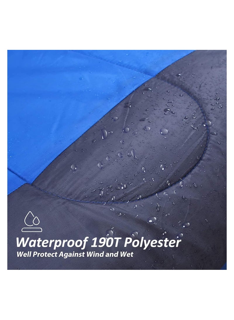 Ultralight Camping Sleeping Bag – Blue & Gray, 210x75x10cm, 3-Season, Compact & Durable - Image 3