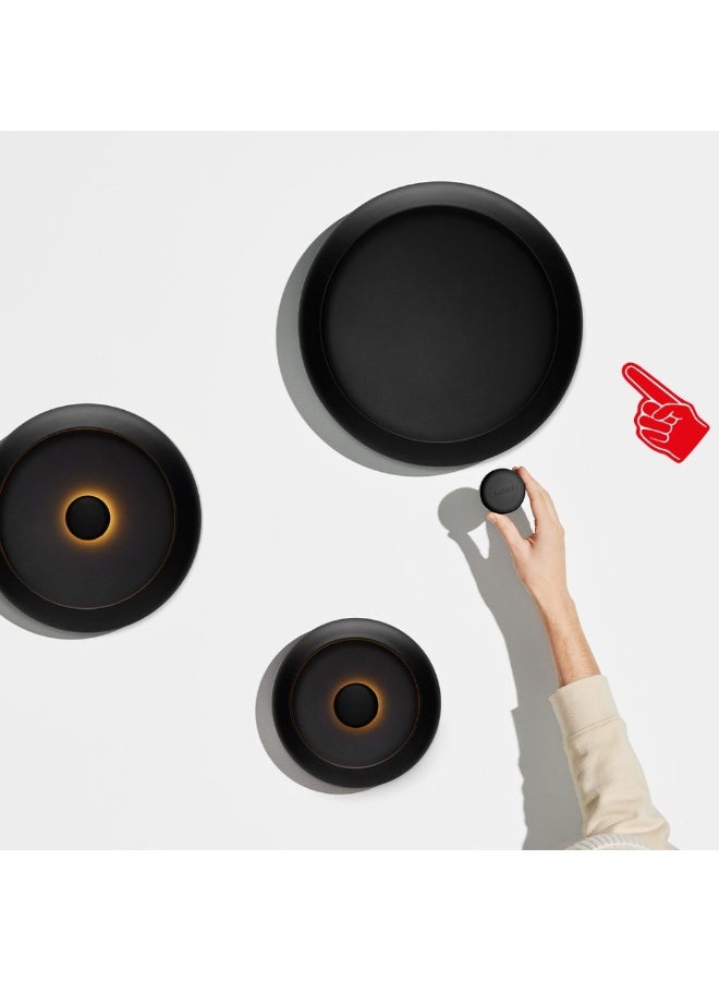 Fatboy Oloha Bowl with Rechargeable Lamp | Multifunctional | Lamp: ABS and silicone | Shade: Steel | Suitable for Indoor & Outdoor Use | Stepless dimmable | (37.5 x 8.2 cm) Large, Black - Image 4