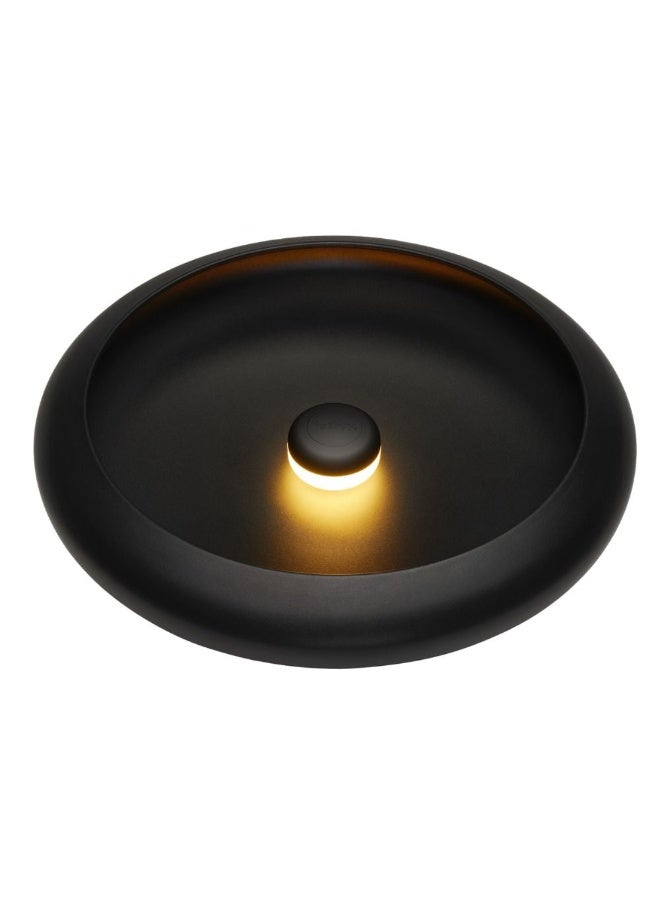 Fatboy Oloha Bowl with Rechargeable Lamp | Multifunctional | Lamp: ABS and silicone | Shade: Steel | Suitable for Indoor & Outdoor Use | Stepless dimmable | (37.5 x 8.2 cm) Large, Black - Image 1