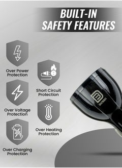 DANEEN Car Mobile Charger, 90W Fast charging power adapter having 1USB, 2 Type-C Ports, 1.2m long 3in1 multi charger cable, Multi-Device Compatible for Macbook Air/Pro,Samsung, iPhone 16 (Black)  - Image 5