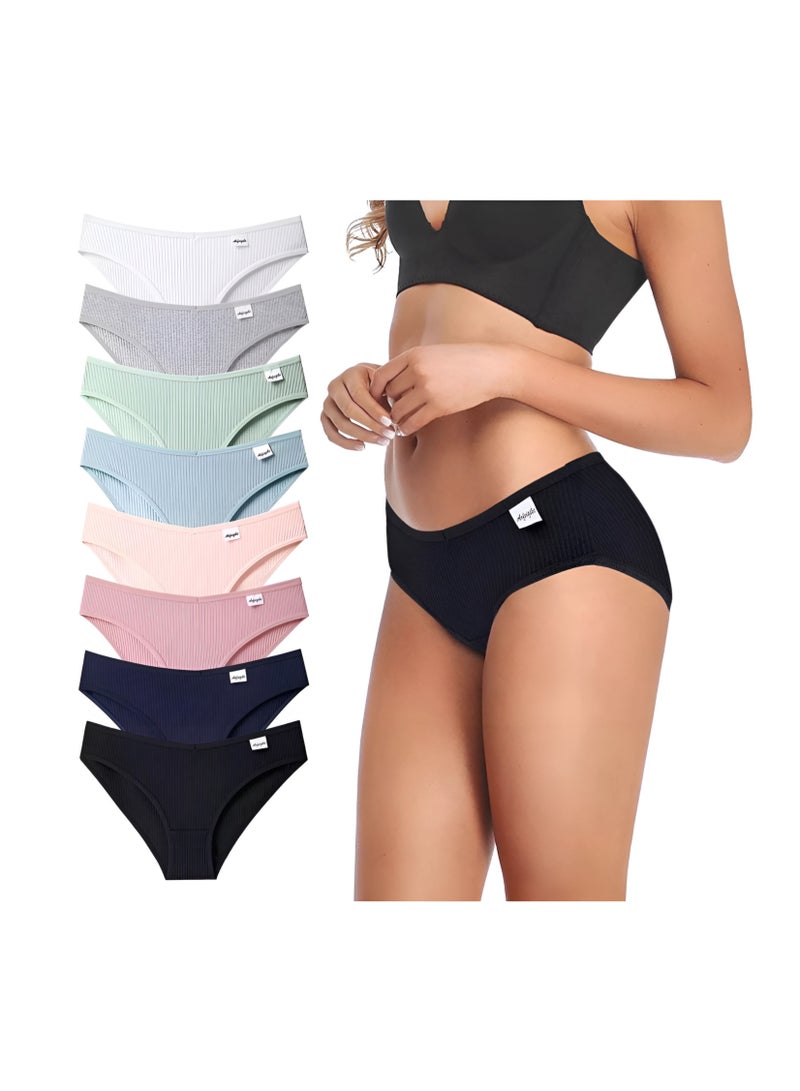 8 Pieces Women Cotton Pantie - Image 1