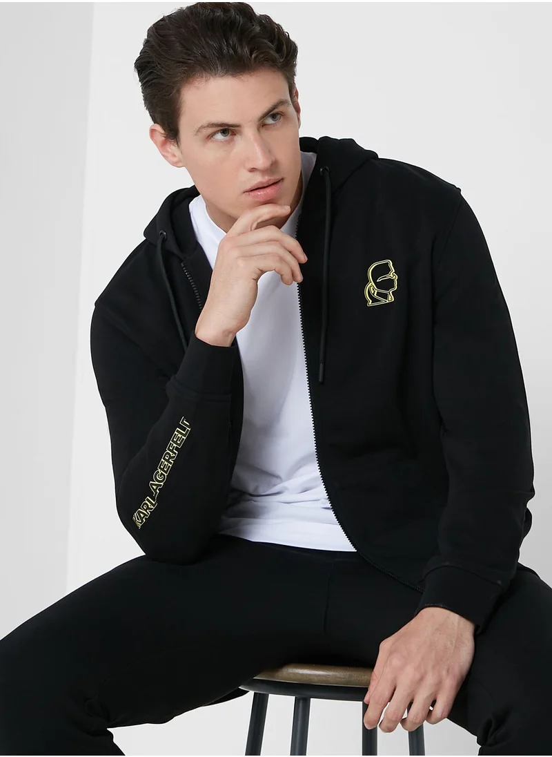Karl Lagerfeld Causal Zip Throug Hoodie