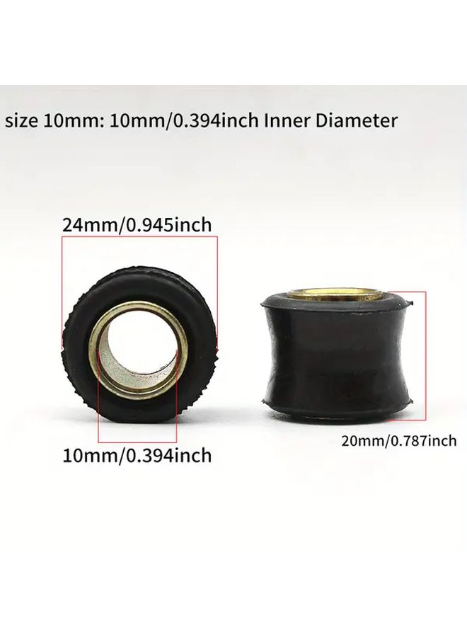 2pcs 12mm Shock Absorbing Rubber Bushings for Electric Scooter Motorcycle Cushioning - Image 2