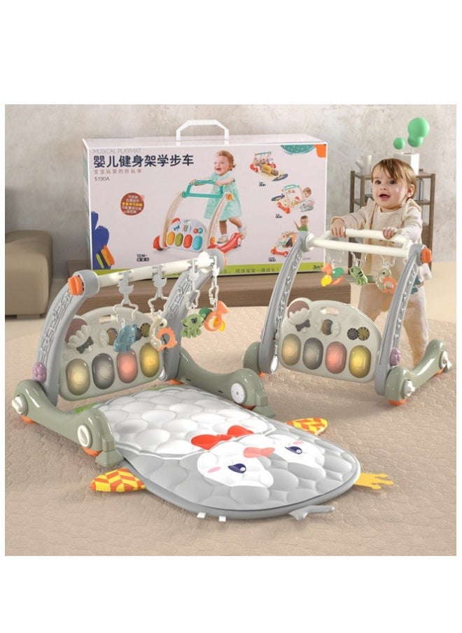 4 In 1 Baby Playmat & Play Piano Gym With Walker, Learning Walking Stroller and Soft Infants Floor Activity Center, Musical Keyboard, Tummy Time - pzsku/Z6EF93545A20FD0F8FC1FZ/45/_/1729063013/fa52e7d0-1b29-44cf-a65c-a78c743aba6a