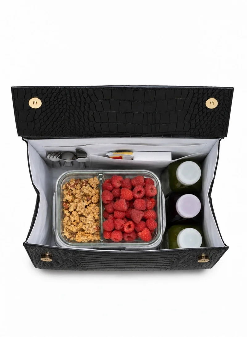 Lalele Large Lunchbag - Black Solid