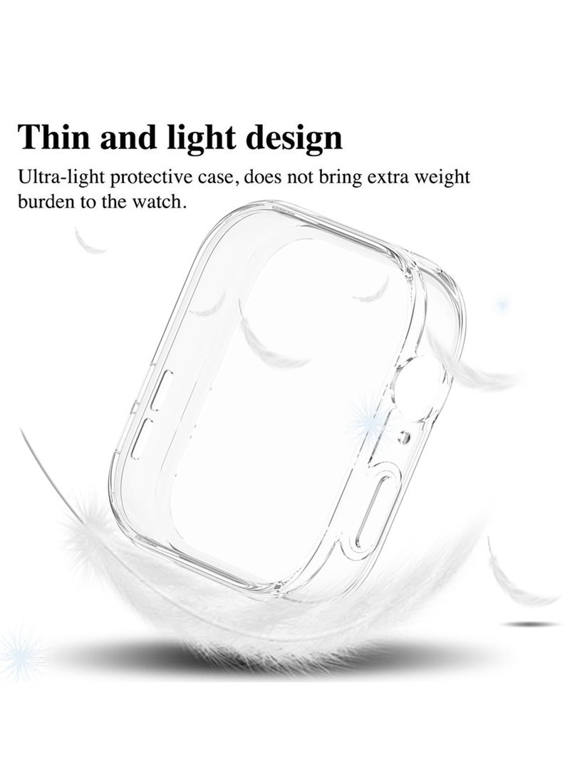 Protective Case for HUAWEI WATCH FIT 3 All-around Anti Scratch Shockproof Soft TPU Full Cover Case Compatible with Huawei Watch Fit3,Clear  - Image 3