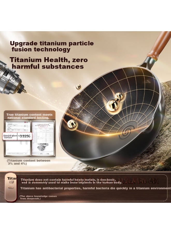 Ssgp Non-stick Wok, Ultra-light Cooking Pan For Women, Titanium-containing less Pan, Suitable For Induction And Gas Stoves, 28cm, 38711 - Image 3