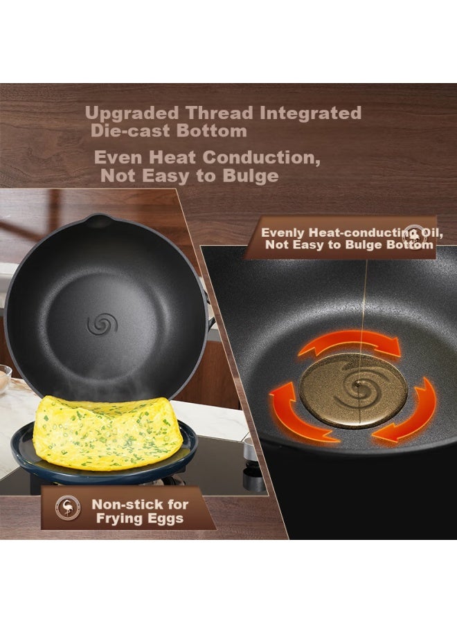 Ssgp Non-stick Wok, Ultra-light Cooking Pan For Women, Titanium-containing less Pan, Suitable For Induction And Gas Stoves, 28cm, 38711 - Image 4