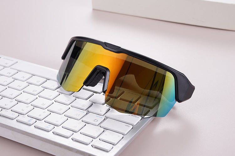 Smart Sports Glasses Bluetooth UV Protection gold plating - Image 1