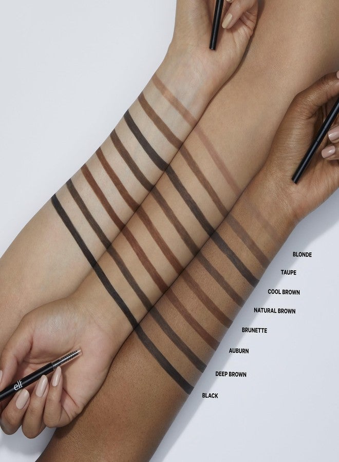 elf e.l.f. Ultra Precise Brow Pencil, Dual-Ended, Ultra Fine Tip Defines & Fills Eyebrows, Creamy Formula, Vegan & Cruelty-Free, Neutral Brown - Image 3