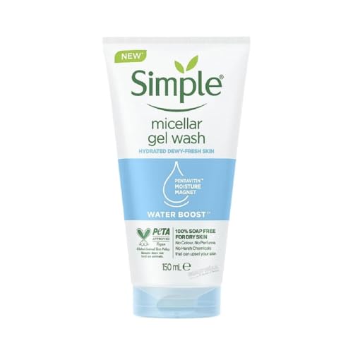 Simple Water Boost Micellar Gel Facial Wash, 5 Oz (150 ML) (1 Count)