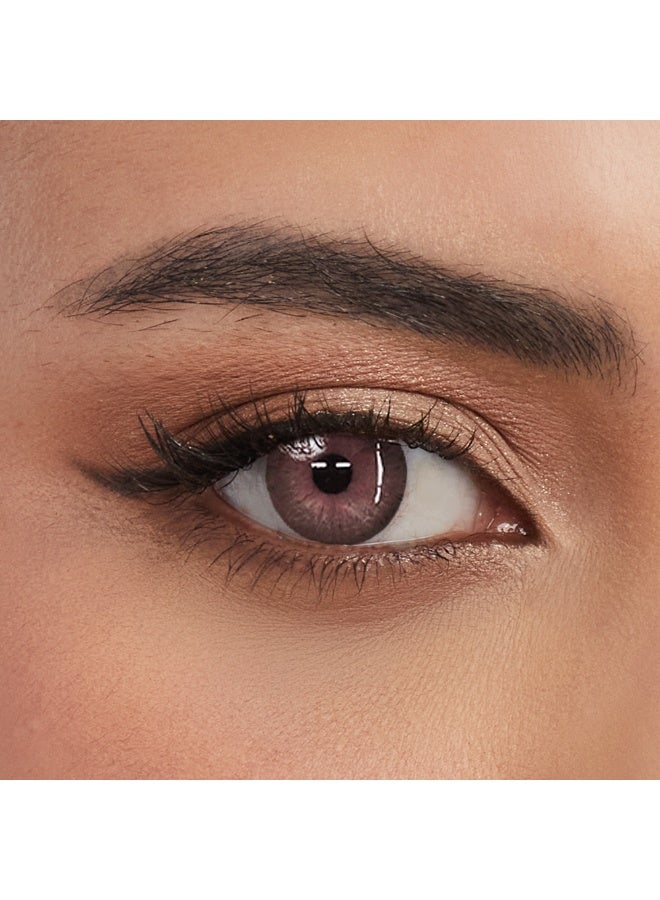 Aqualens Aquacolor Daily Disposable Colored Lenses with 0 Power - Pink Brown - (10 Lens/Box) - Image 1