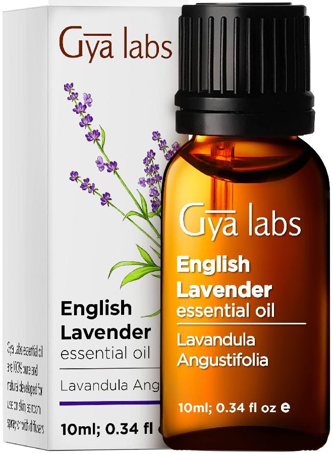 Gya Labs Pure English Lavender Oil Essential Oil for Diffuser- 100% Natural Therapeutic Grade Lavender Oil Essential Oils for Skin - Lavender Essential Oil for Hair Growth (0.34) - Image 1