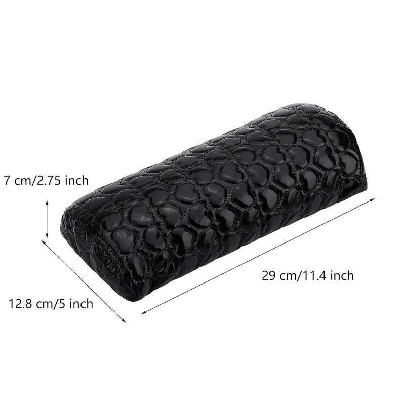 KIRA Kira Nail Pillow Hand Rest for Nails PU Leather Nail Armrest Detachable Manicure Hand Pillow Cushion Nail Art Accessories Tool for Nail Art Supplies Women Black - Image 3