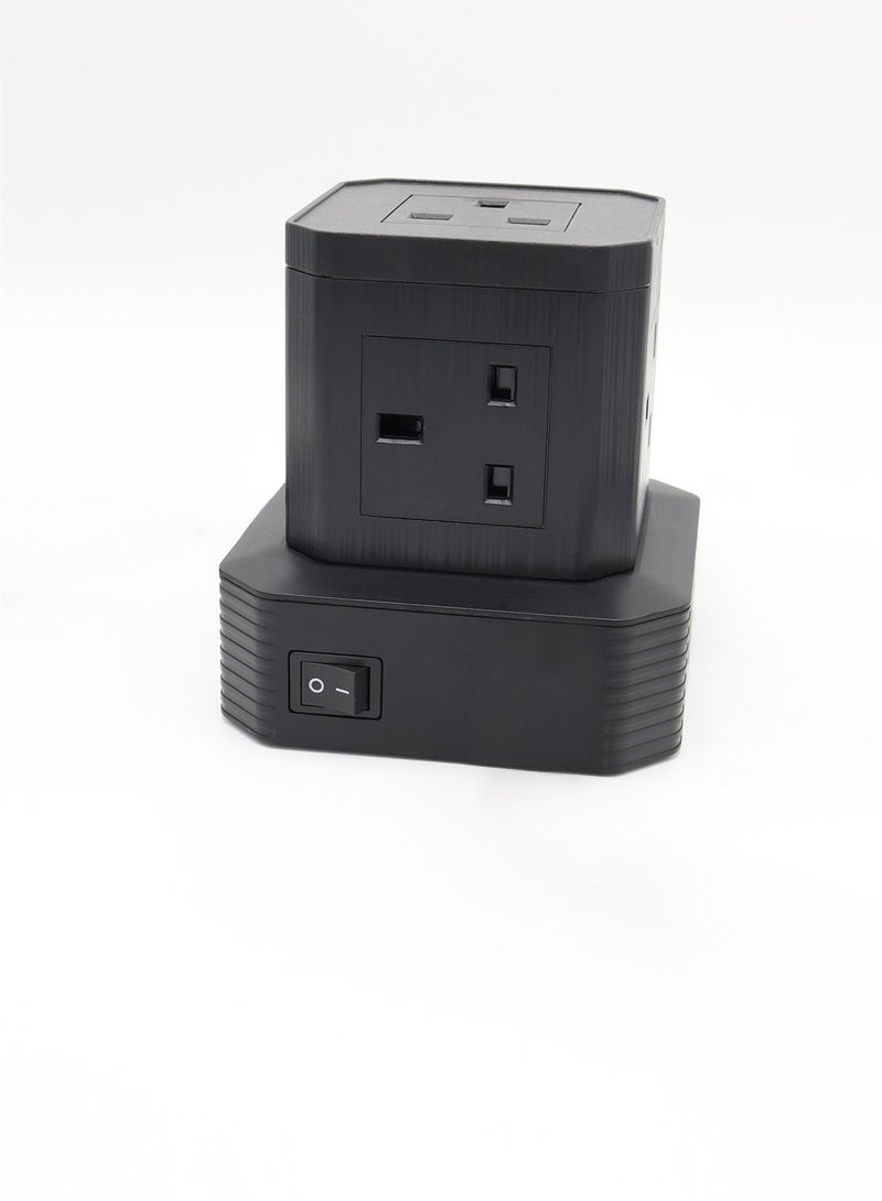 SONIC JEEM (PD-110 PTUK) Smart Charging Station. Power Socket 3250W, Type-c and Usb 100W Power Delivery The Complete Solution for All Your Devices. Multiple Type-C Ports, High-Speed USB Inputs, Professional Power Outputs. Practical Design Combining Power - Image 3