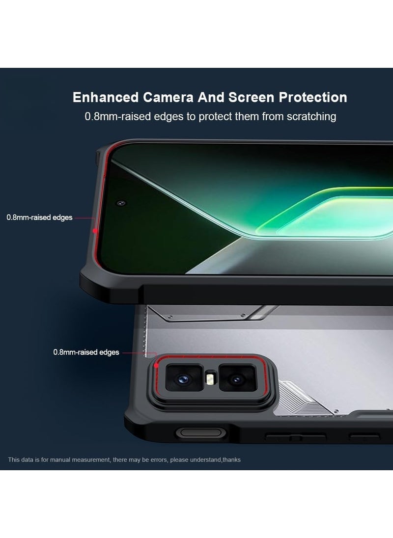 General Clear Case Compatible Infinix GT 30 Pro Case [Airbag Protection] Transparent Cover Camera Lens Protection PC+TPU Shockproof Bumper Protective Back Cover  - Image 3