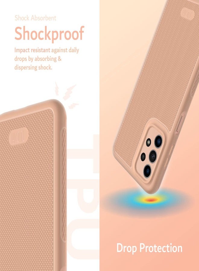 توديا جراب TUDIA Slim Grip مصمم خصيصًا لهاتف سامسونج جالاكسي A23 5G / جراب جالاكسي A23، [LINNGrip] حماية فائقة النحافة وخفيفة الوزن ومقاومة للصدمات مصنوعة من مادة TPU الناعمة غير قابلة للانزلاق لجراب جالاكسي A23 5G (لون الخوخ) - Image 3