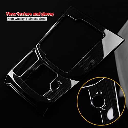 ANFOKAS Compatible with Mazda CX-5 2025 2024 2023 2022 2021 2020 2019 2018 2017 Accessories Car Center Console Cover Gear Panel Gear Shift Knob Cover Trims Frame -Stainless Steel Black - Image 3