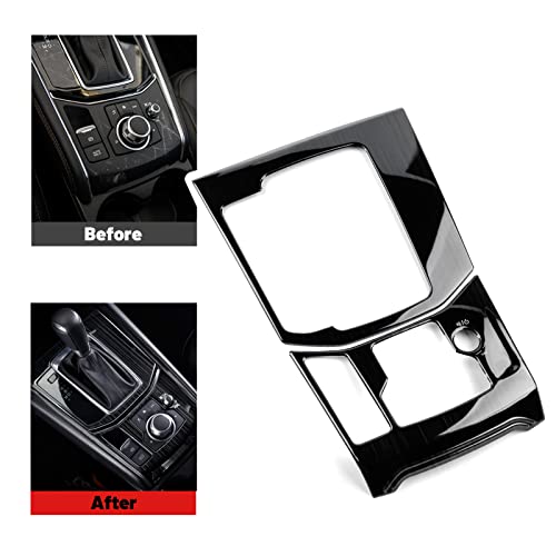 ANFOKAS Compatible with Mazda CX-5 2025 2024 2023 2022 2021 2020 2019 2018 2017 Accessories Car Center Console Cover Gear Panel Gear Shift Knob Cover Trims Frame -Stainless Steel Black - Image 4