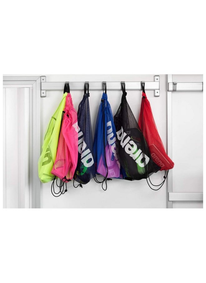 arena Swim Gear Drawstring Backpack Pool And Gym Bag Pink Mesh Bag  - Image 3