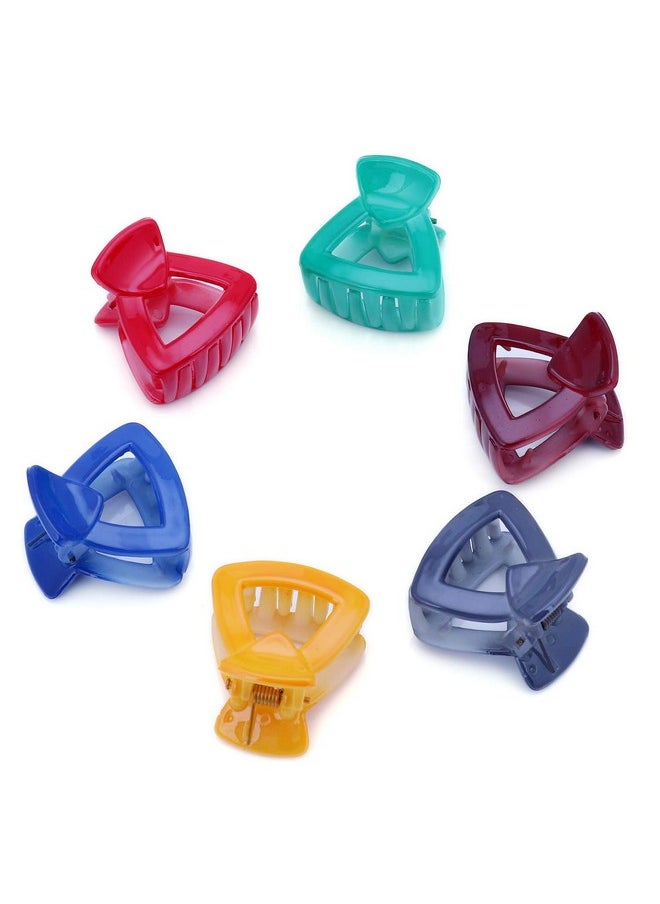 advancedestore - advancedestore Fashion Clip Medium Size Plastic Hair Clutches, Hair Clips for Girls and Women (6, model-e) - Image 1