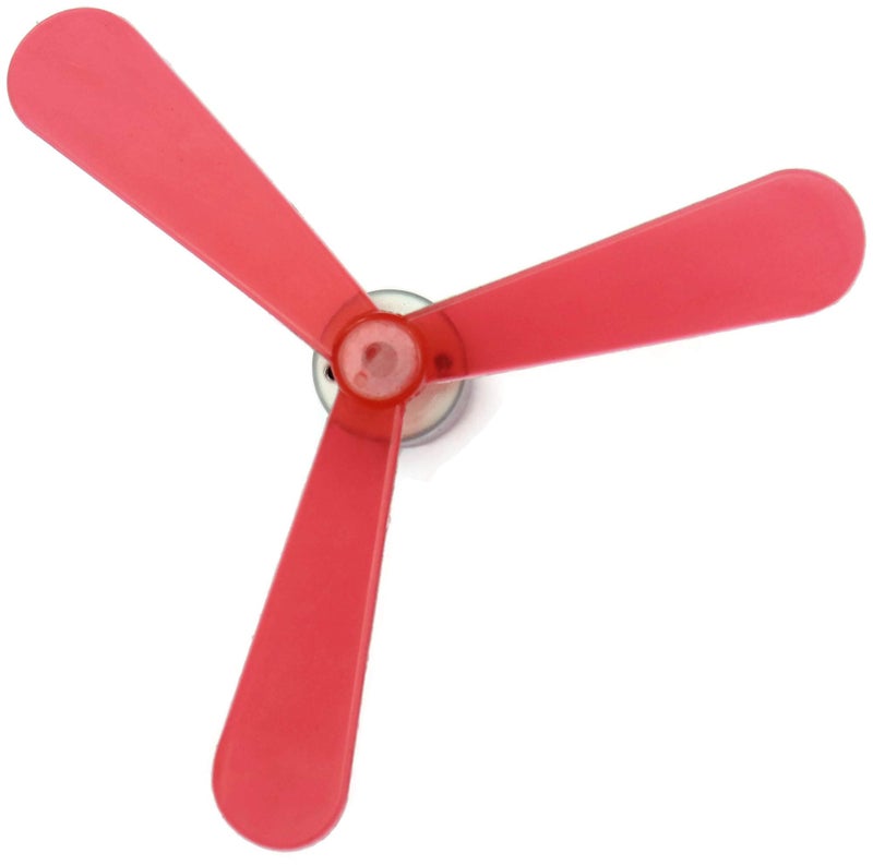 Electronicspices Electronic Spices Dynamo Motor With Fan Blade For Wind Mill Project And 2 Leds - Image 2